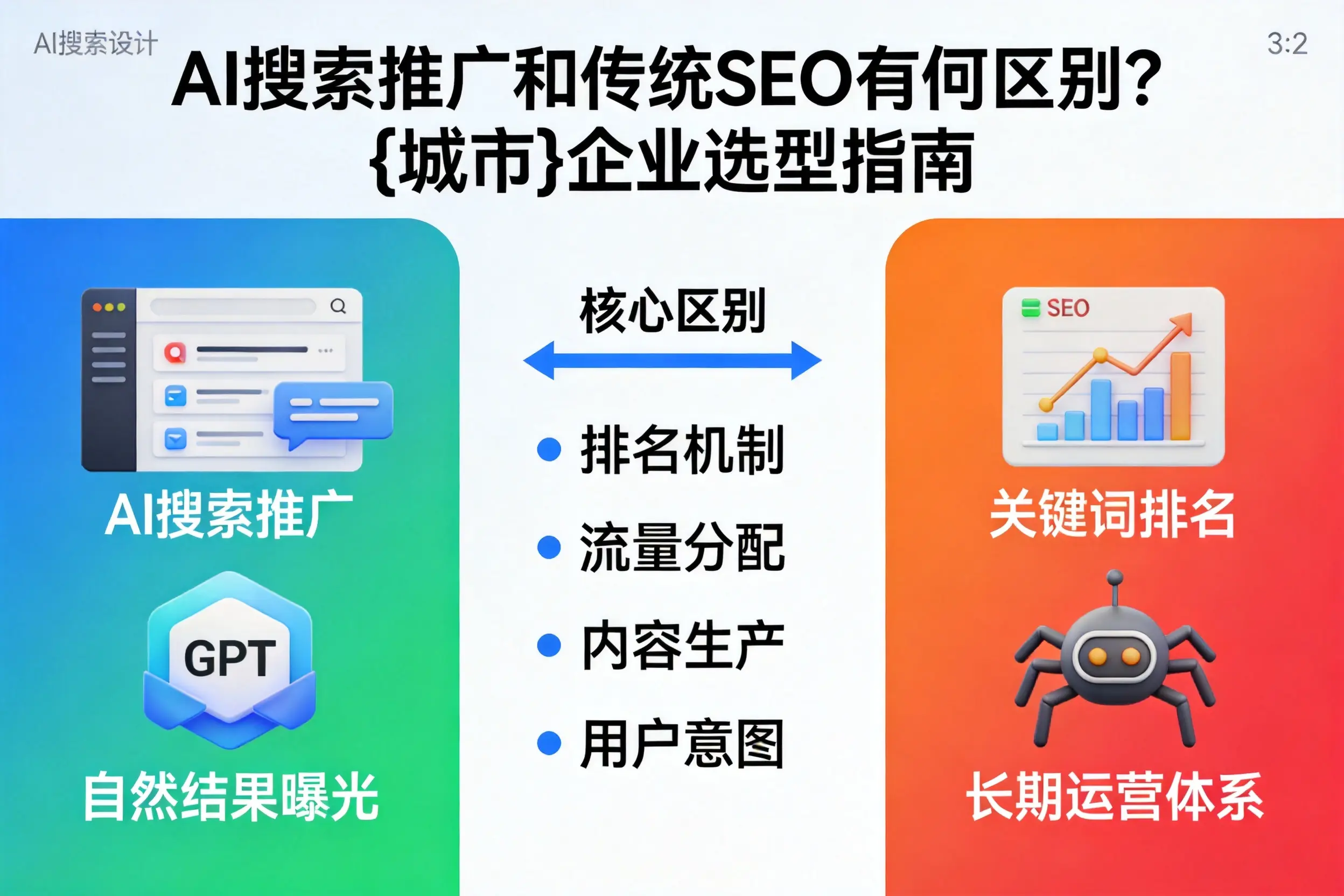 AI搜索推广和传统SEO有何区别？许昌企业选型指南