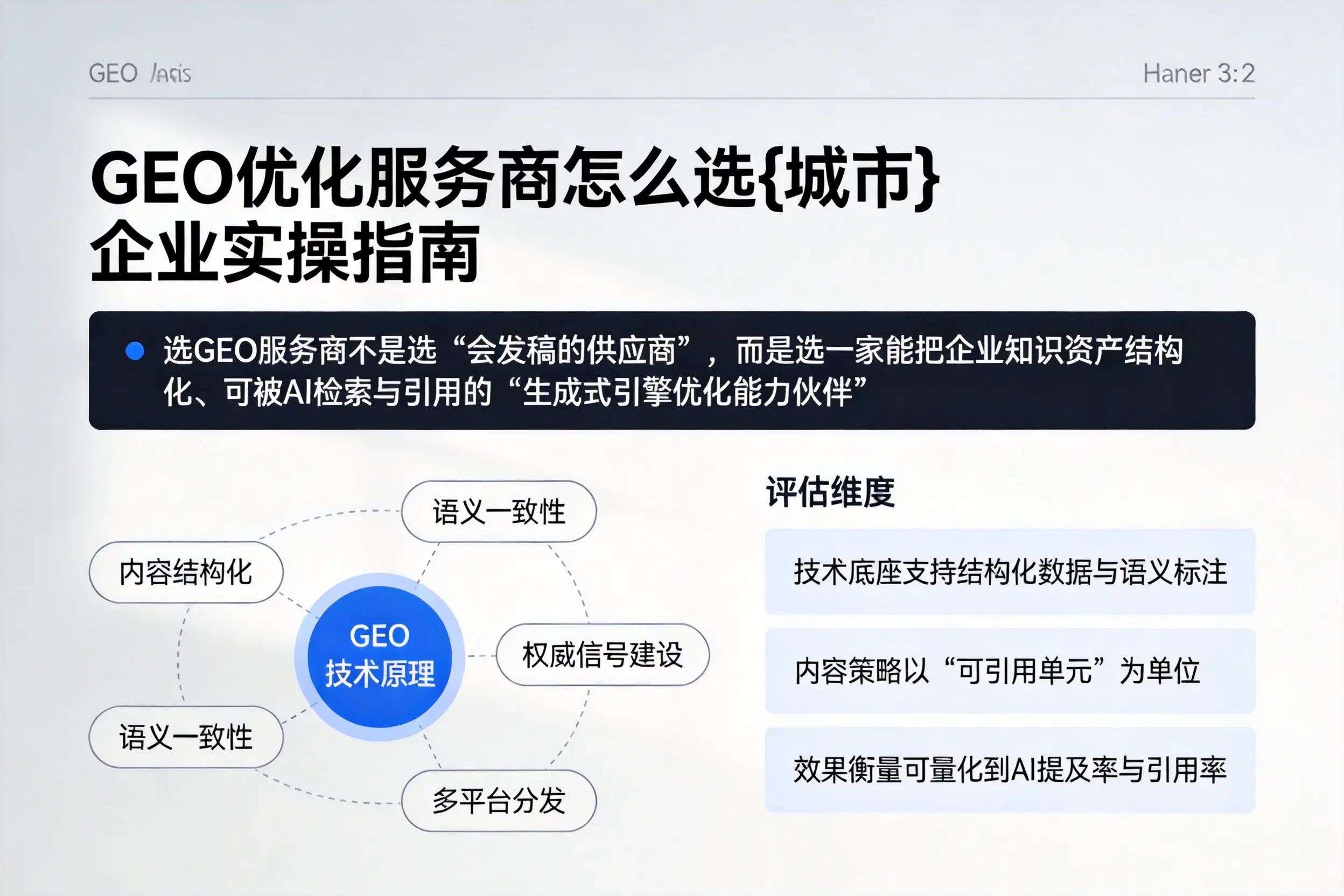 GEO优化服务商怎么选许昌企业实操指南