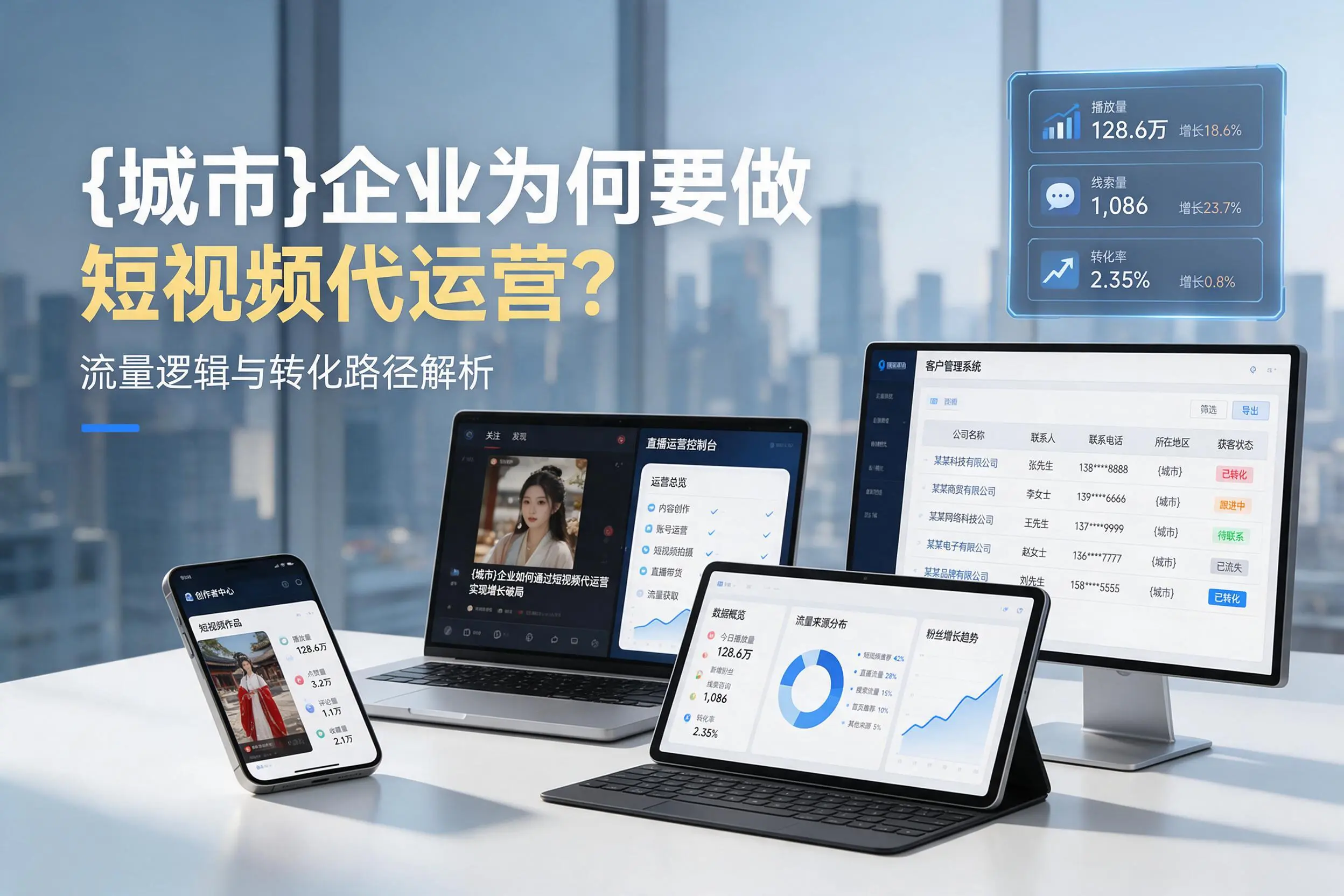 许昌企业为何要做短视频代运营？流量逻辑与转化路径解析