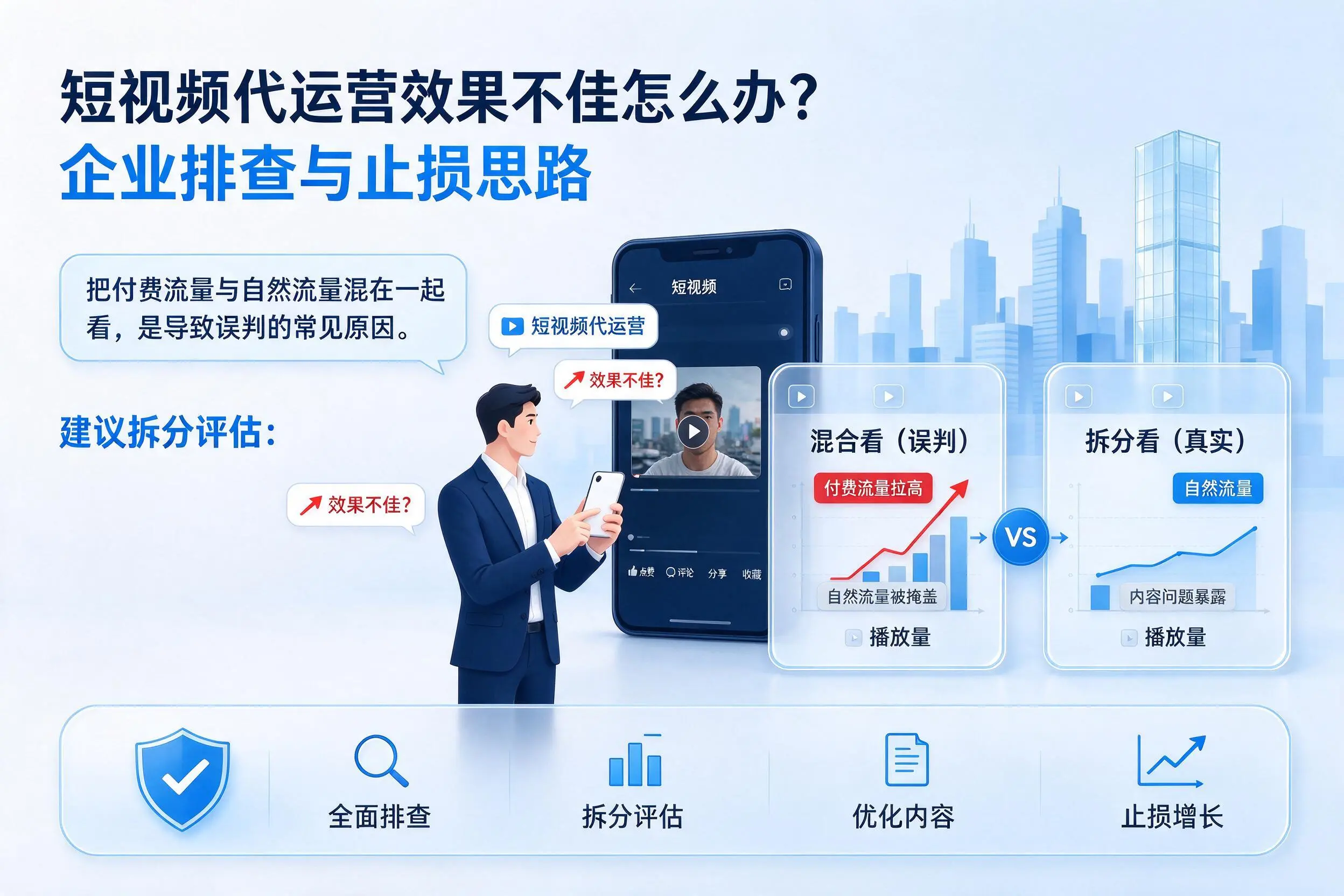 短视频代运营效果不佳怎么办?许昌企业排查与止损思路