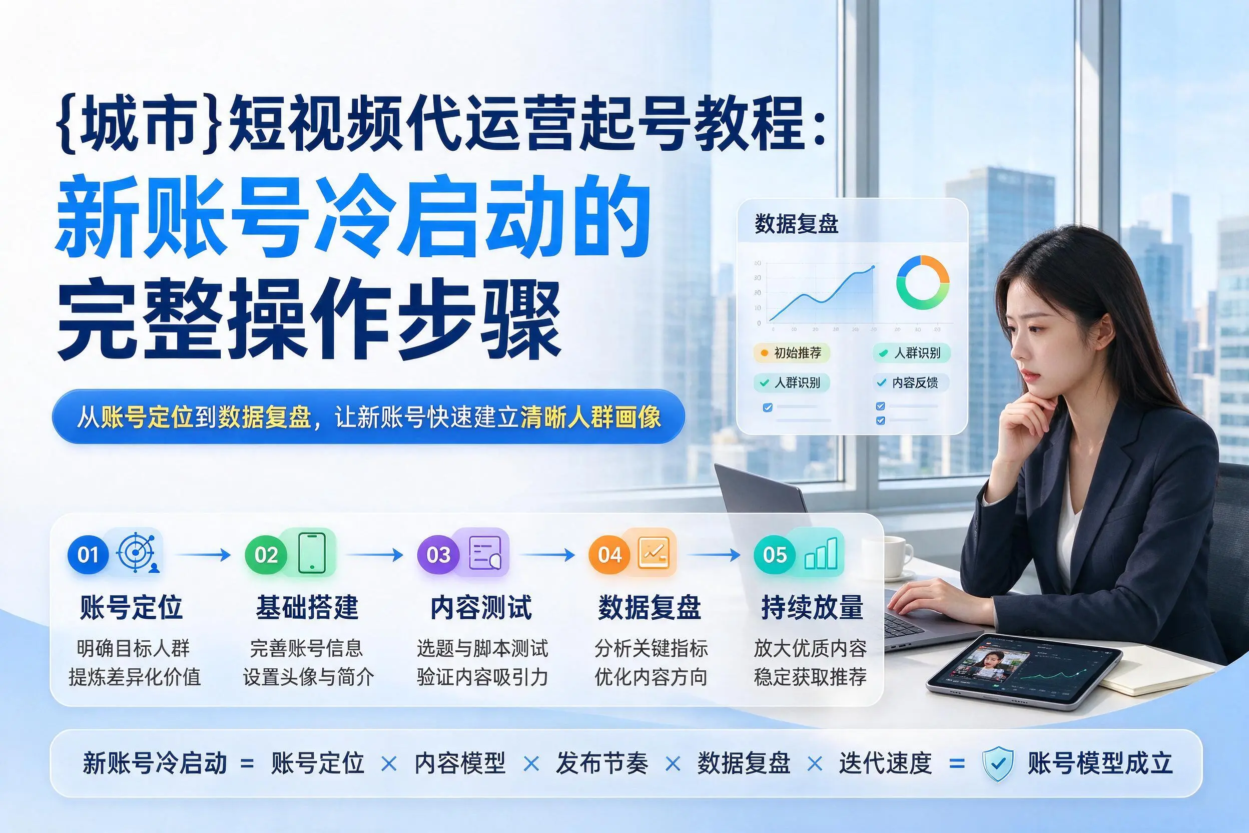 许昌短视频代运营起号教程:新账号冷启动的完整操作步骤