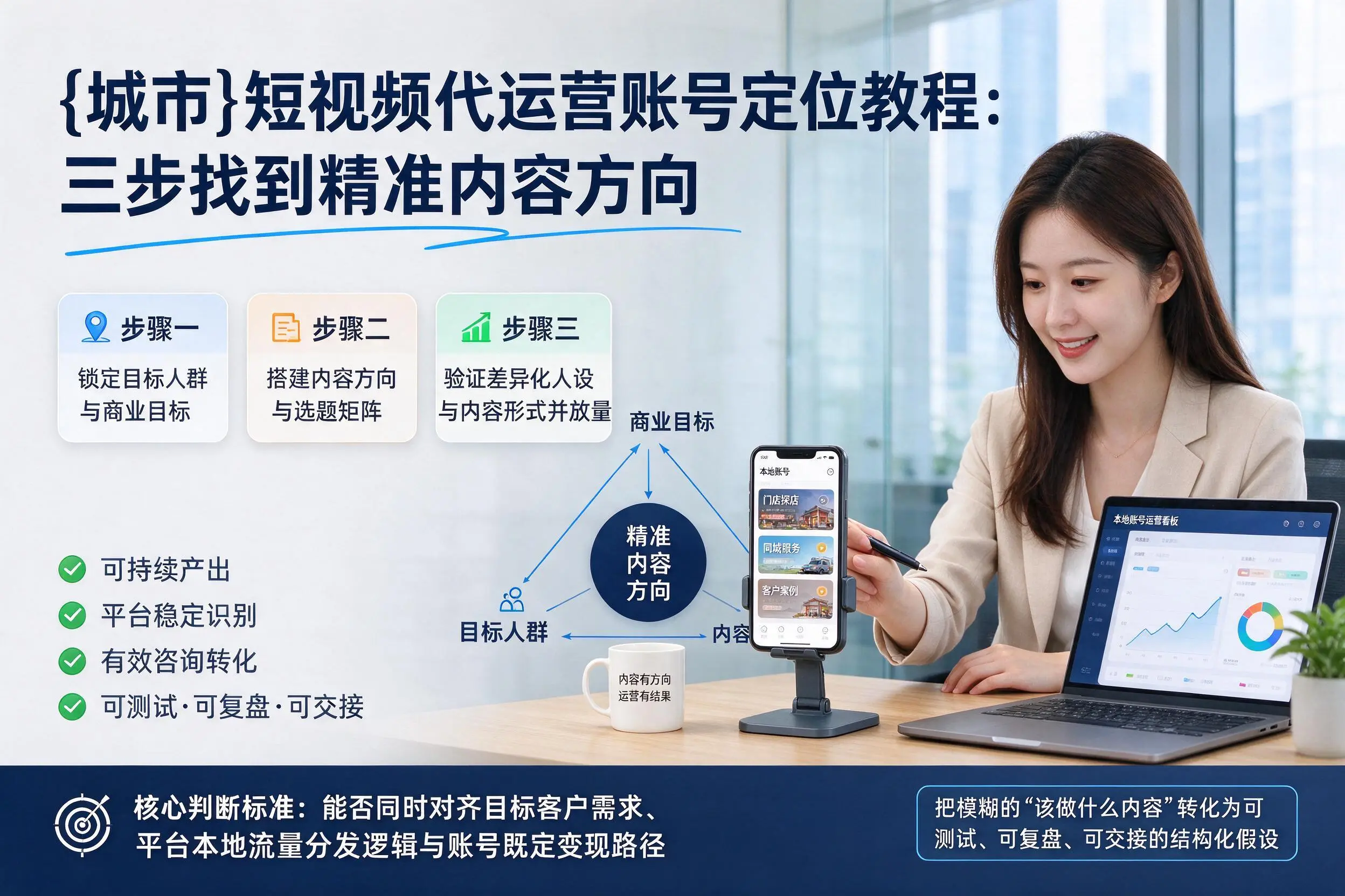 许昌短视频代运营账号定位教程:三步找到精准内容方向
