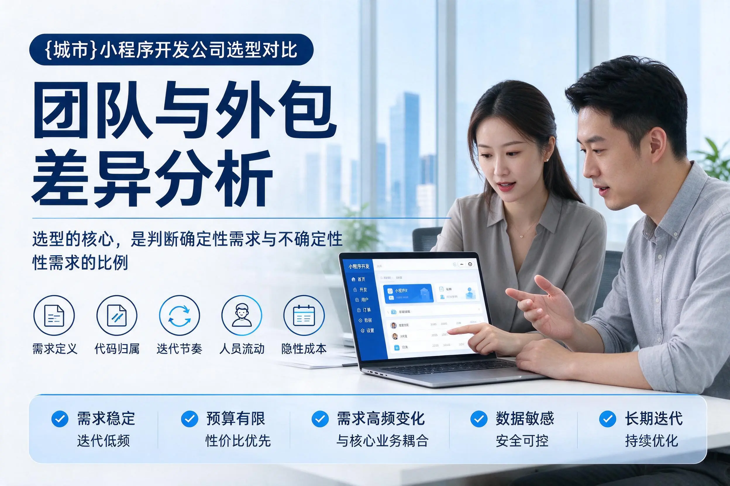 许昌小程序开发公司选型对比:团队与外包差异分析