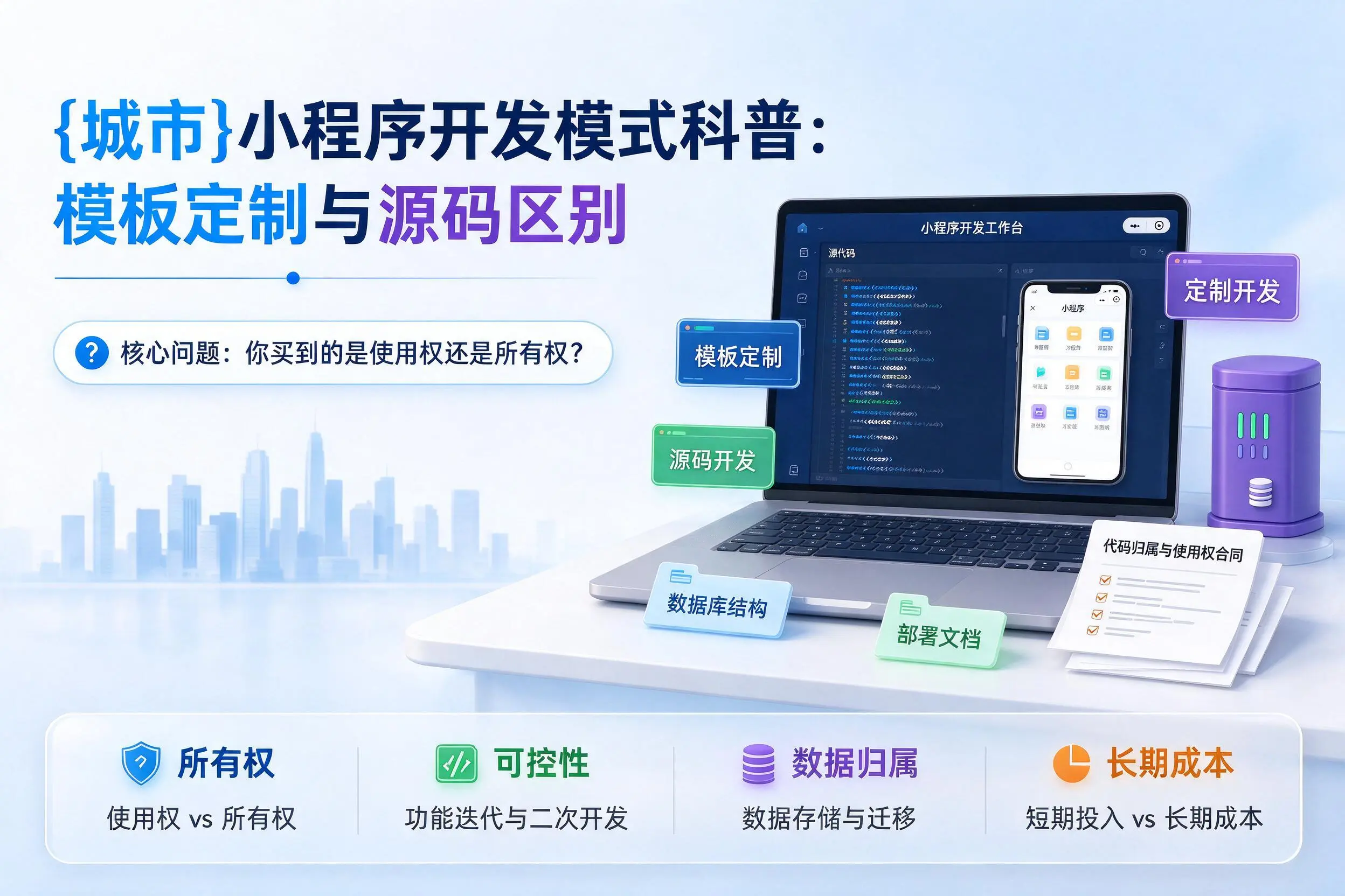 许昌小程序开发模式科普:模板定制与源码区别