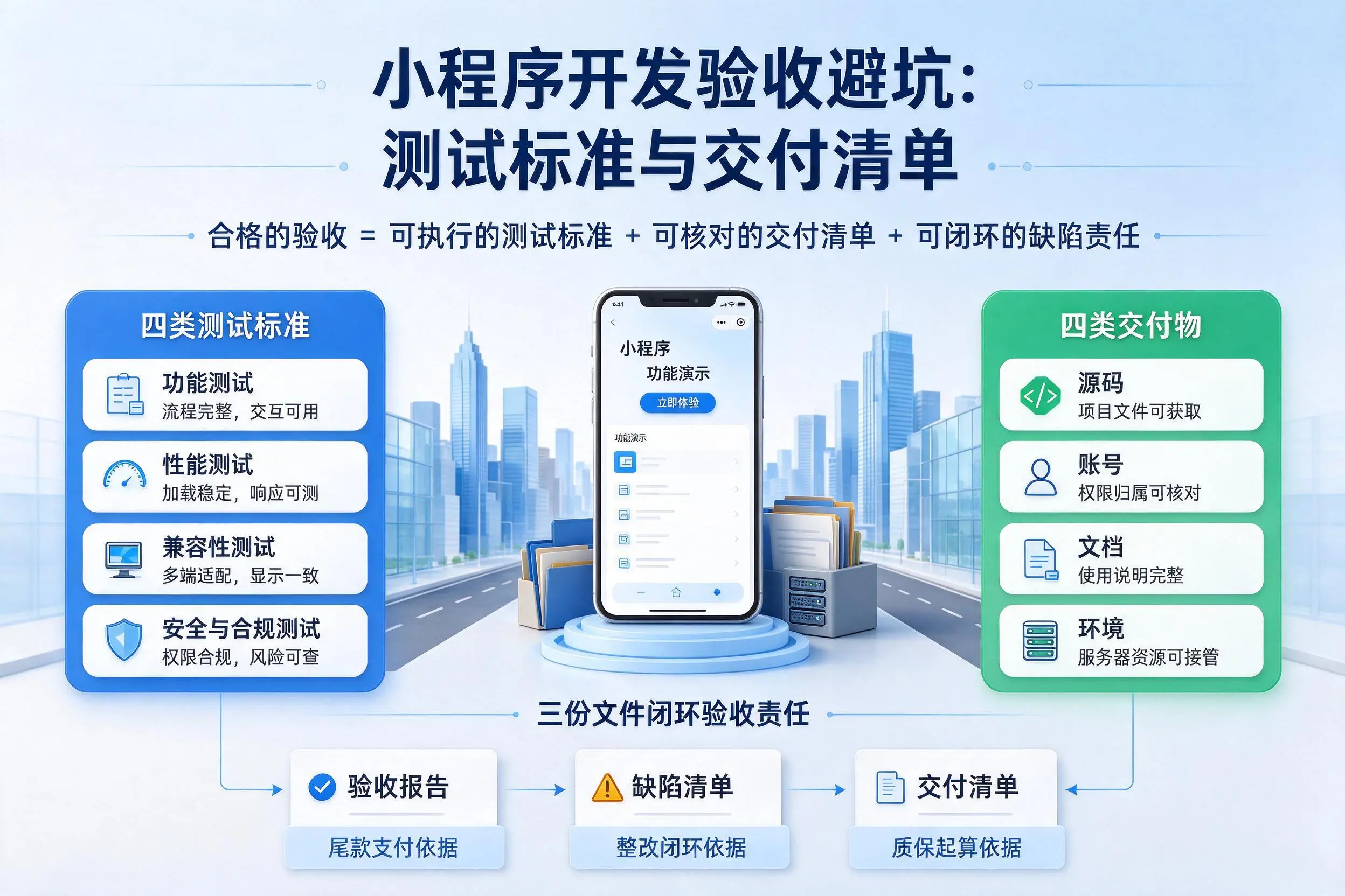 许昌小程序开发验收避坑:测试标准与交付清单