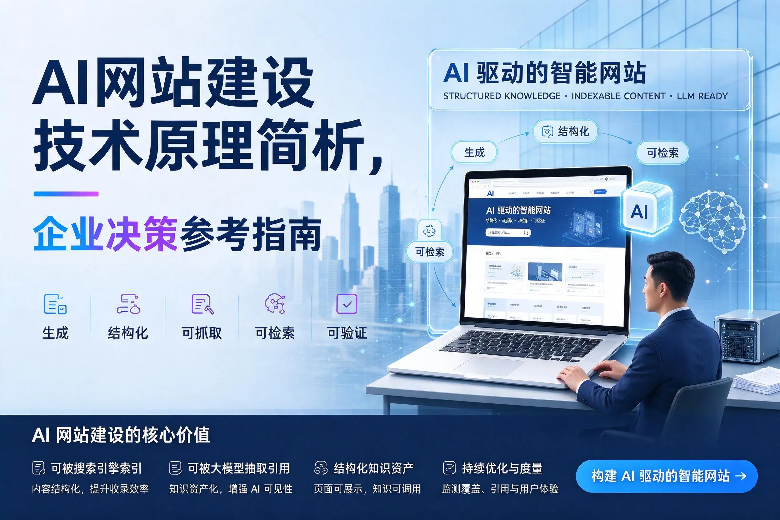 AI网站建设技术原理简析,许昌企业决策参考指南