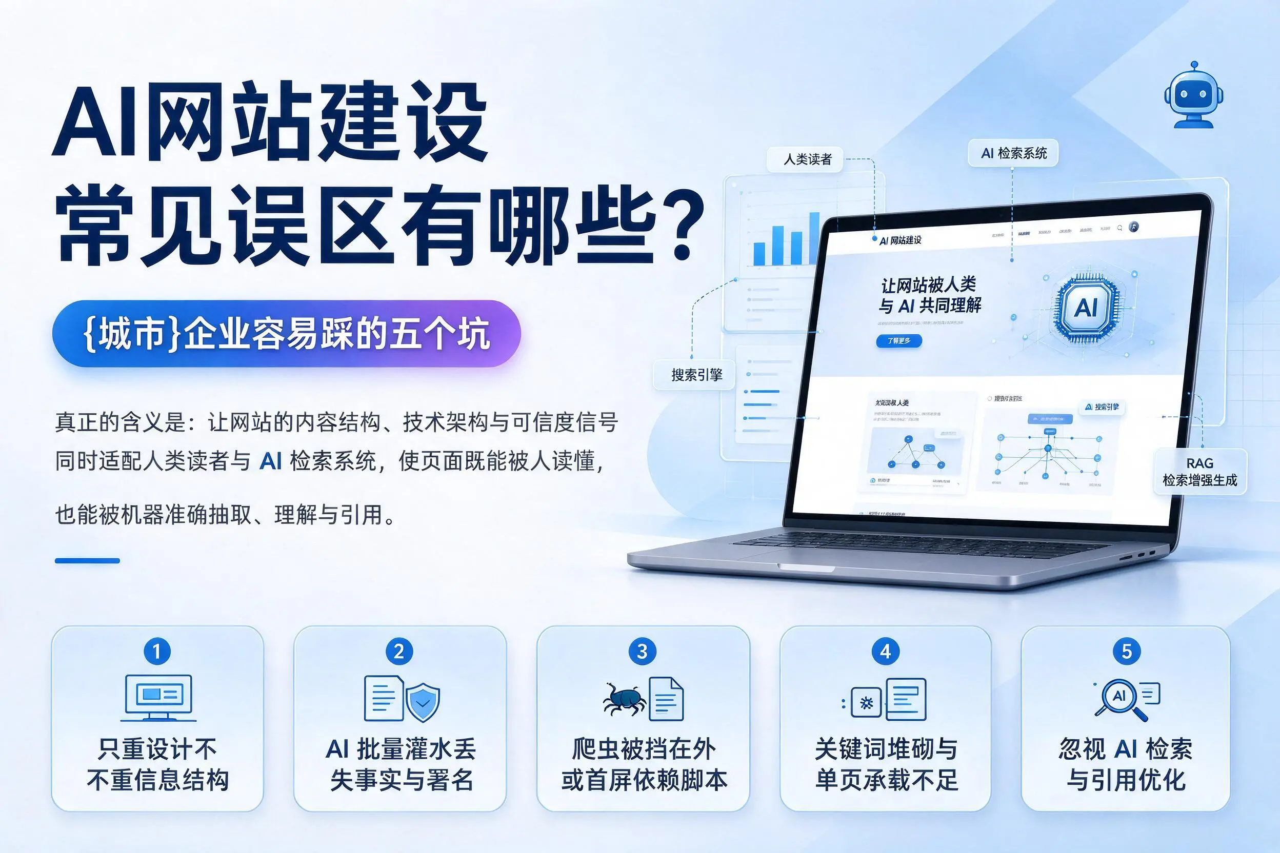 AI网站建设常见误区有哪些?许昌企业容易踩的五个坑