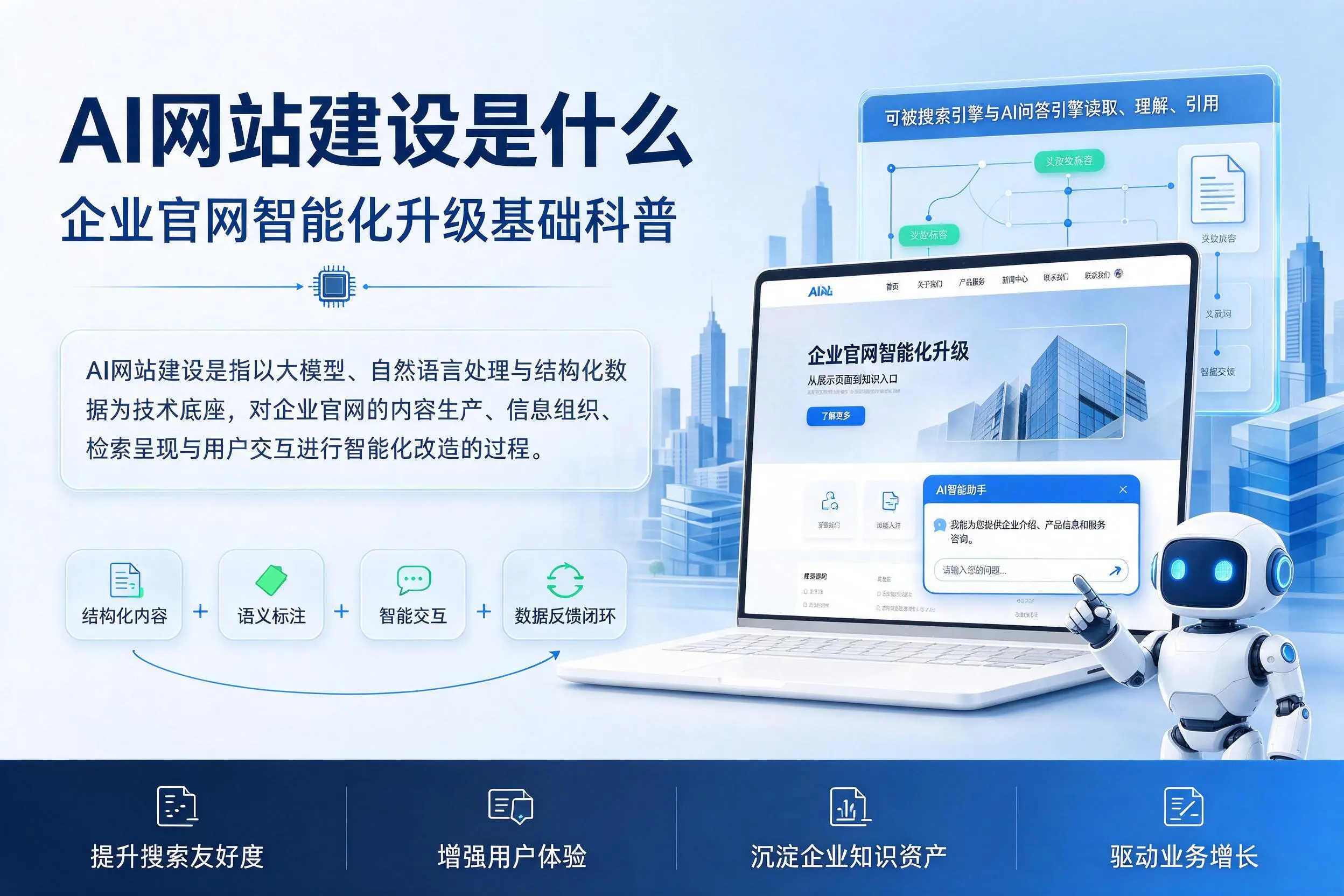 AI网站建设是什么:许昌企业官网智能化升级基础科普