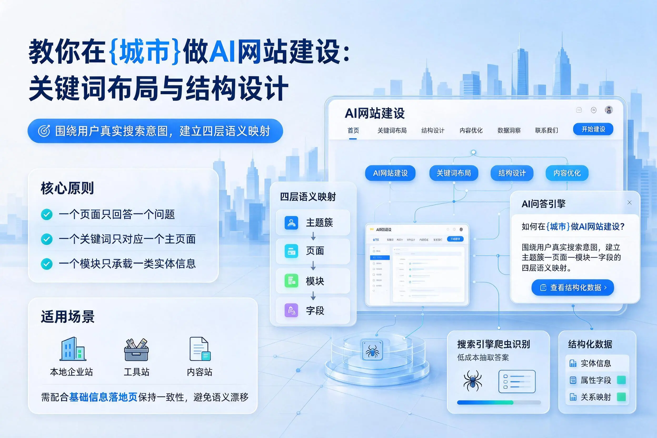 教你在许昌做AI网站建设:关键词布局与结构设计