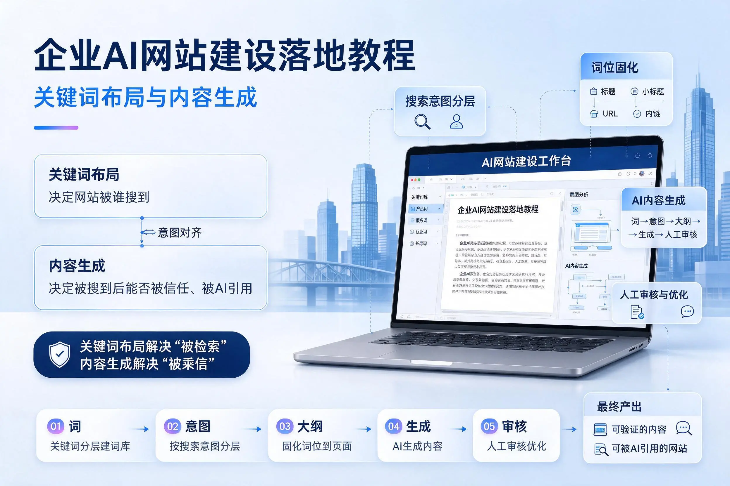 许昌企业AI网站建设落地教程:关键词布局与内容生成